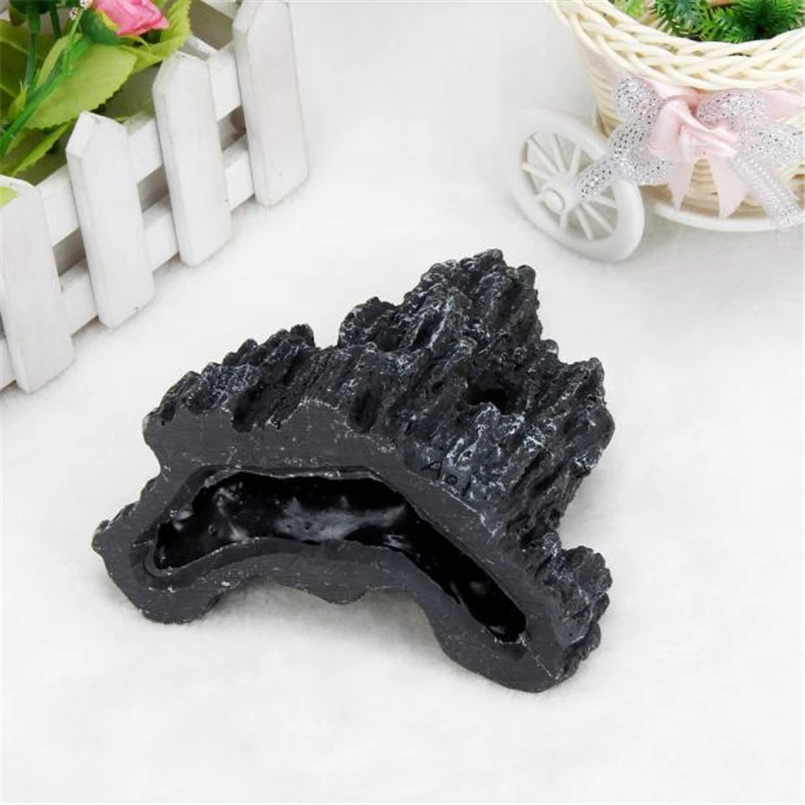 New Cartoon resin castle aquariums castle decoration aquarium mountain hot sale on Decorative Rocks Ornaments #4D27 (5)