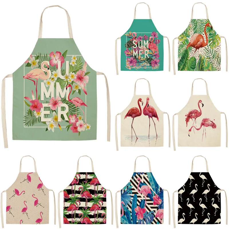 1Pcs Flamingo Pattern Kitchen Aprons Woman Adult Kids Cotton Linen Bibs Home Cooking bbq Apron Cleaning Accessory 53*65cm A1158
1Pcs Flamingo Pattern Kitchen Aprons Woman Adult Kids Cotton Linen Bibs Home Cooking bbq Apron Cleaning Accessory 53*65cm A1158
