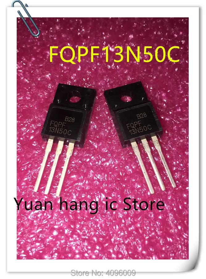 10PCS/LOT FQPF13N50C FQPF 13N50C TO-220F 13A 500V MOS FET