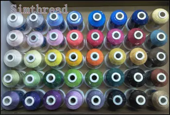 Simthread brand 2 set 40 brother color polyester embroidery thread glow thread and pre-wound bobbin thread with free shipping
Simthread brand 2 set 40 brother color polyester embroidery thread glow thread and pre-wound bobbin thread with free shipping