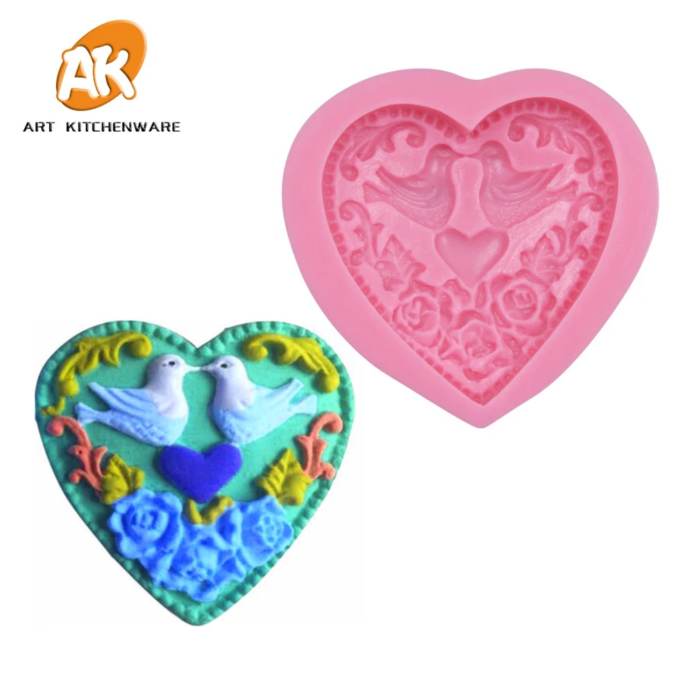 Love Silicone Molds Fondant Molds Cake Tools Mandarin Sugarcraft Mold Bakeware Cupcake Tool Chocolate Molds for Valentine's Day
Love Silicone Molds Fondant Molds Cake Tools Mandarin Sugarcraft Mold Bakeware Cupcake Tool Chocolate Molds for Valentine's Day