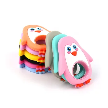 Penguin Silicone Teether 5pcs Bead Baby Teething Nursing Pendant For DIY Rattle Toys Pacifier Chain Animal Accessories BPA Free
Penguin Silicone Teether 5pcs Bead Baby Teething Nursing Pendant For DIY Rattle Toys Pacifier Chain Animal Accessories BPA Free