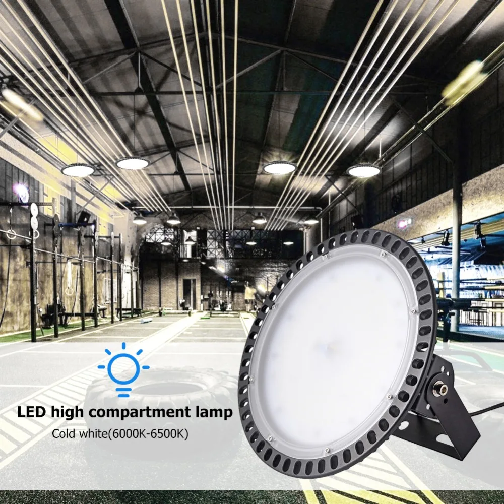 SMD 2835 LED Ultra Thin UFO LED High Bay Light AC 110V ultra-thin and ultra-light Warehouse Lighting Fixture 100W/200W/300W
SMD 2835 LED Ultra Thin UFO LED High Bay Light AC 110V ultra-thin and ultra-light Warehouse Lighting Fixture 100W/200W/300W