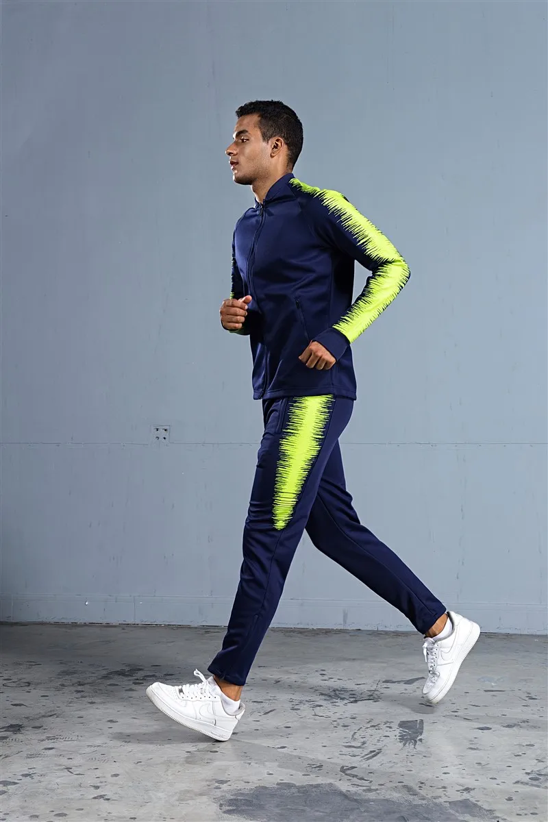 HOWE AO coat Adult Men Soccer Jerseys Set Jogging clothing jacket pants sports suit wear Running football Training Tracksuit HOWE AO coat Adult Men Soccer Jerseys Set Jogging clothing jacket pants sports suit wear Running football Training Tracksuit