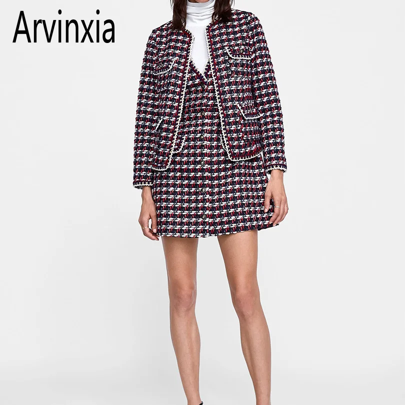 Arvinxia ZA Sexy Pockets V-Neck Sleeveless Woman Dresses New Bodycon Plaid Women Vestidos Fashion Streetwear Office Ladies Dress
Arvinxia ZA Sexy Pockets V-Neck Sleeveless Woman Dresses New Bodycon Plaid Women Vestidos Fashion Streetwear Office Ladies Dress
