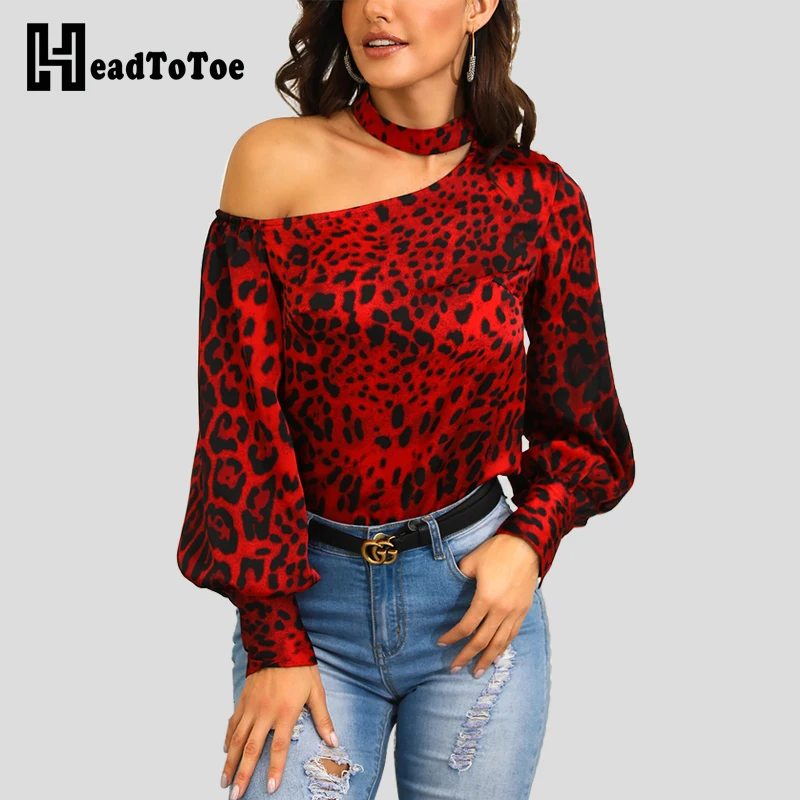 2019 Women Sexy Off Shoulder Blouse Shirt Office Lady Red Leopard Print Elegant Shirt Blouse Halter Blouse Tops Blusas Mujer
2019 Women Sexy Off Shoulder Blouse Shirt Office Lady Red Leopard Print Elegant Shirt Blouse Halter Blouse Tops Blusas Mujer