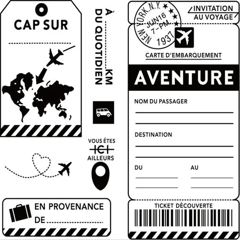 A boarding pass Stamp for Scrapbooking Transparent Silicone Rubber DIY Photo Album Decor
A boarding pass Stamp for Scrapbooking Transparent Silicone Rubber DIY Photo Album Decor
