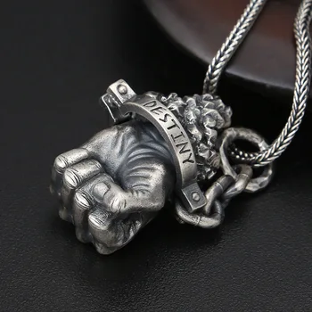 Wholesale 925 Sterling Silver Hercules Fist Personality Domineering men's Pendant Thai Silver Retro Fashion Pendant Jewelry
Wholesale 925 Sterling Silver Hercules Fist Personality Domineering men's Pendant Thai Silver Retro Fashion Pendant Jewelry