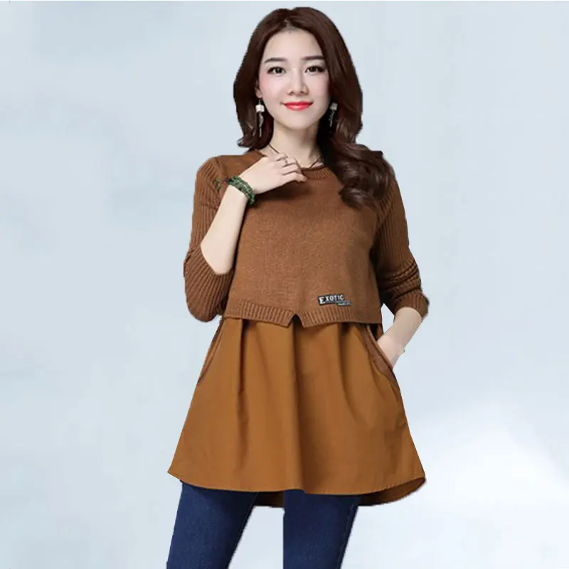 Autumn Winter Women Sweaters And Pullovers Solid Cashmere Chiffon Patchwork Casual knit Spring Autumn Pockets Woman Sweater 037
Autumn Winter Women Sweaters And Pullovers Solid Cashmere Chiffon Patchwork Casual knit Spring Autumn Pockets Woman Sweater 037