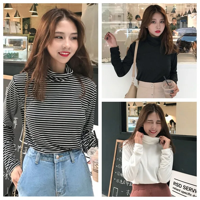 2019 Women Elastic Strip Shirt Autumn Winter Long Sleeve Basic Tops Turtleneck Jumper Female Solid Slim Pullover 6 Colors 8
2019 Women Elastic Strip Shirt Autumn Winter Long Sleeve Basic Tops Turtleneck Jumper Female Solid Slim Pullover 6 Colors 8