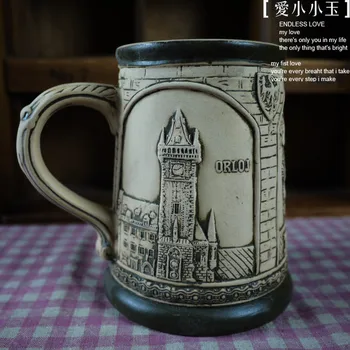European Style Ceramic German Beer Mug Tyn Cathedral Hand Painted Mugs Embossed Pattern Coffee Cup 9*13*13cm
European Style Ceramic German Beer Mug Tyn Cathedral Hand Painted Mugs Embossed Pattern Coffee Cup 9*13*13cm