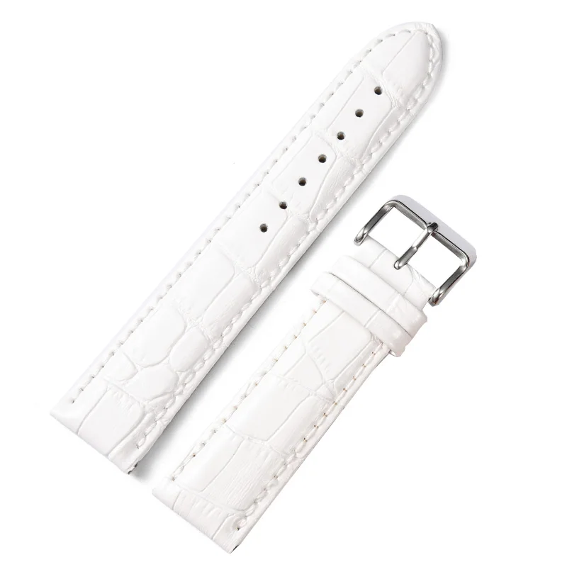 New-Design-Genuine-Leather-Watch-band-Strap-20mm-22mm-Watches-Bracelet-Accessories-white-Brown-Men-Ladies (1)