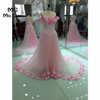 Top Quality 2017 Prom Dresses Long with Flowers by Hand Boat Neck Court Train Off Shoulder Evening dress Formal Women Prom Gown
Top Quality 2017 Prom Dresses Long with Flowers by Hand Boat Neck Court Train Off Shoulder Evening dress Formal Women Prom Gown