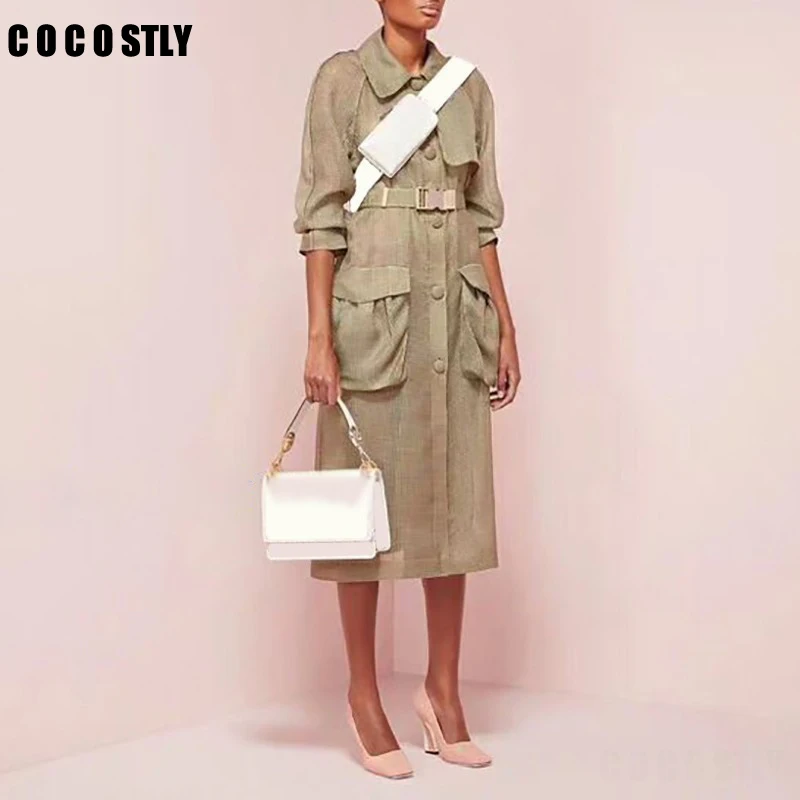 Autumn Elegant Solid Trench Coat For Women Coat Lapel Long Sleeve Button Sashes High Waist Long Female Windbreaker 2019 Fashion
Autumn Elegant Solid Trench Coat For Women Coat Lapel Long Sleeve Button Sashes High Waist Long Female Windbreaker 2019 Fashion