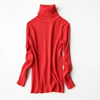 autumn and winter women's sweater casual solid color high collar long sleeve slim sweater
autumn and winter women's sweater casual solid color high collar long sleeve slim sweater