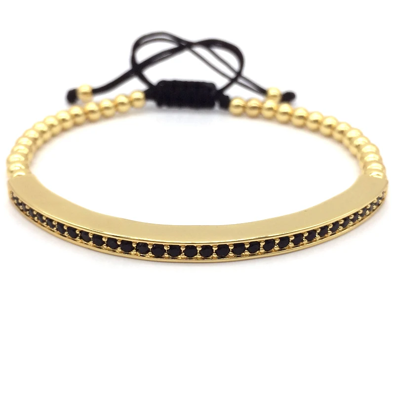 Hot Fashion Men Women Braided Macrame Charm Bracelet Pave CZ Tube Charm Bracelet Jewelry Gift
Hot Fashion Men Women Braided Macrame Charm Bracelet Pave CZ Tube Charm Bracelet Jewelry Gift