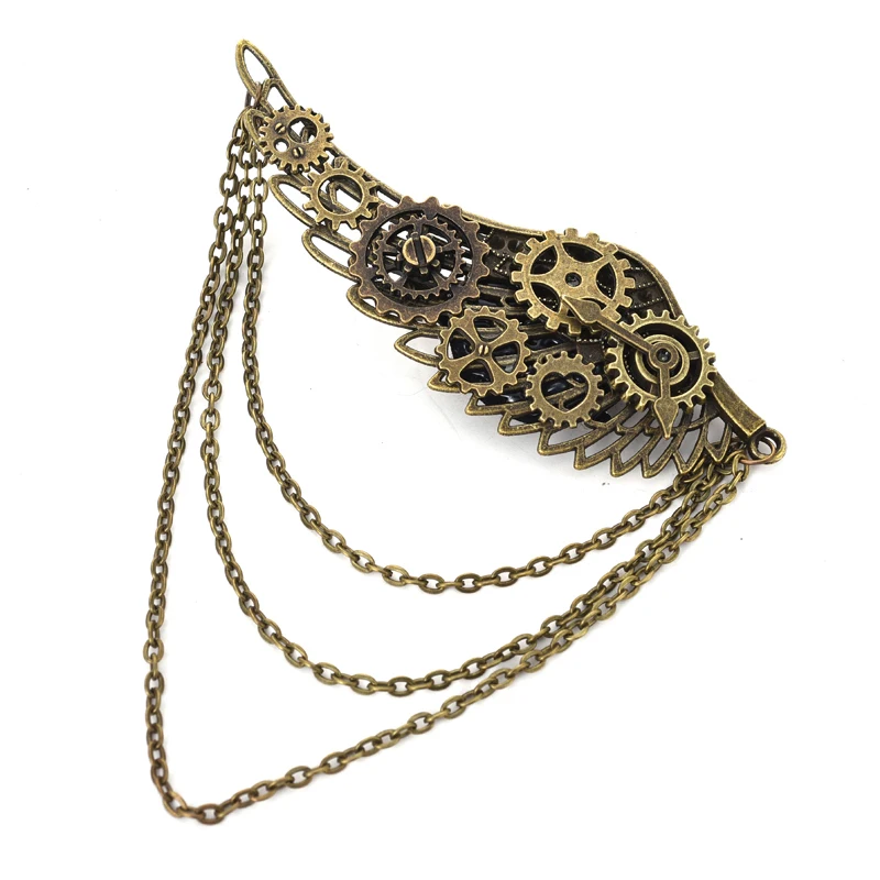 Cute Girls Gear Wings Hairpin Hair Clip Chains Steampunk Goth Lady Headwear Vintage Accessories Punk
Cute Girls Gear Wings Hairpin Hair Clip Chains Steampunk Goth Lady Headwear Vintage Accessories Punk