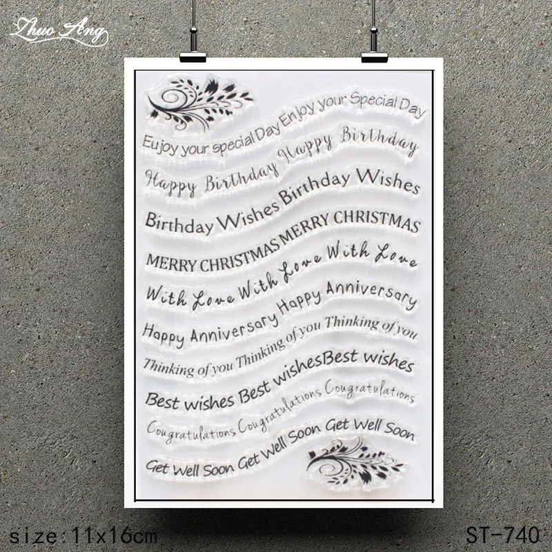 ZhuoAng Wavy Text Design Stamp / Scrapbook Rubber Stamp / Craft Clear Stamp Card / Seamless Stamp
ZhuoAng Wavy Text Design Stamp / Scrapbook Rubber Stamp / Craft Clear Stamp Card / Seamless Stamp