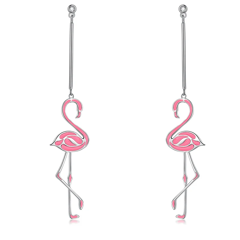 Trendy Jewelry Gold Pink Flamingo Enamel Earrings long Pendant Earring For Women Party Animal Female Earrings Wedding Gifts
Trendy Jewelry Gold Pink Flamingo Enamel Earrings long Pendant Earring For Women Party Animal Female Earrings Wedding Gifts
