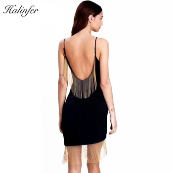 Halinfer 2019 new summer women dress sexy bodycon Strapless Tassel bandage dress elegant celebrity party black dresses vestidos
Halinfer 2019 new summer women dress sexy bodycon Strapless Tassel bandage dress elegant celebrity party black dresses vestidos