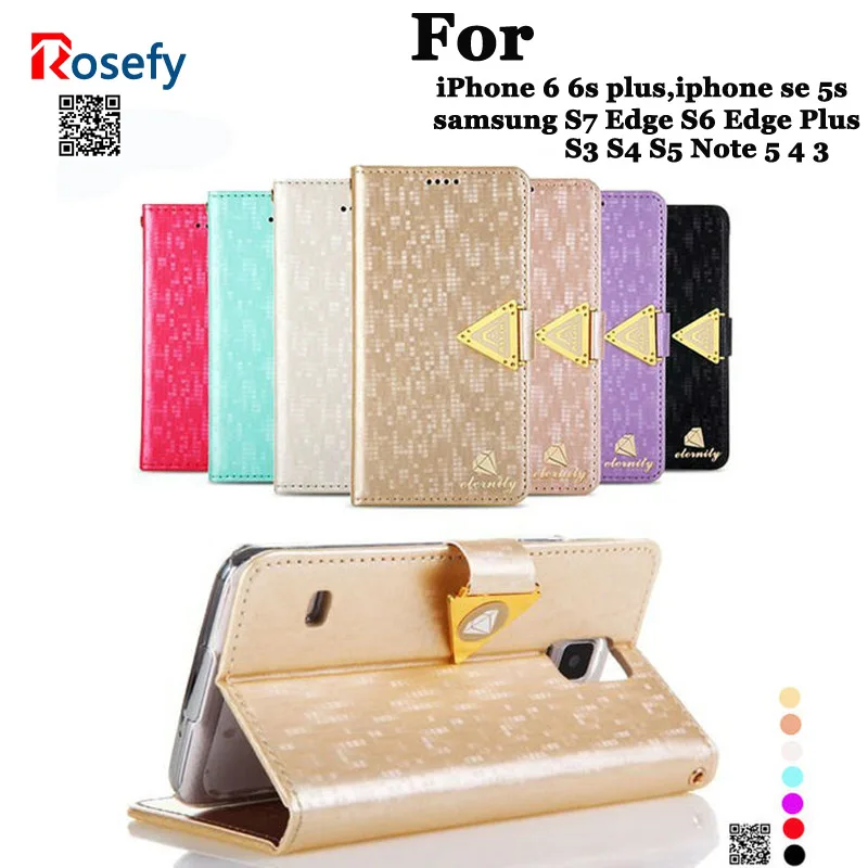 New Brand LEIERS Eternal Series Luxury Gold Diamond Leather Case for For Galaxy S5 S6 S7 Edge Plus Hand-strap&Metal Button&Pouch
New Brand LEIERS Eternal Series Luxury Gold Diamond Leather Case for For Galaxy S5 S6 S7 Edge Plus Hand-strap&Metal Button&Pouch