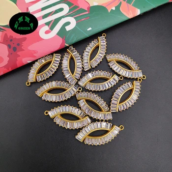 Marquise shape Charm for Women DIY 30*14.3mm 10pcs Zircon Charms Pendant Crystal Charm for Jewelry Making Findings Charms 
Marquise shape Charm for Women DIY 30*14.3mm 10pcs Zircon Charms Pendant Crystal Charm for Jewelry Making Findings Charms