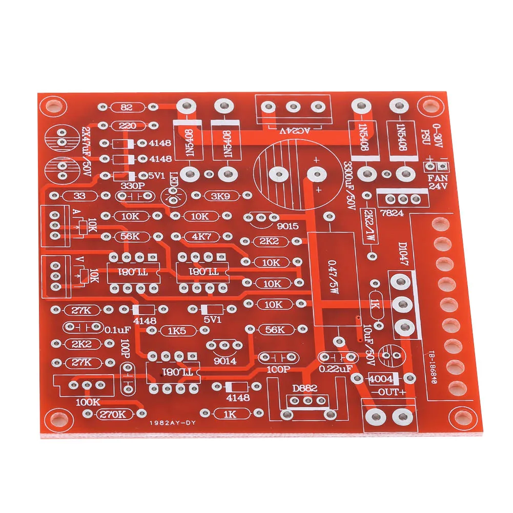 DC Regulated Power Supply DIY Kit Continuously Adjustable Short Circuit Current Limiting Protection 0-30V 2mA-3A NG4S
DC Regulated Power Supply DIY Kit Continuously Adjustable Short Circuit Current Limiting Protection 0-30V 2mA-3A NG4S