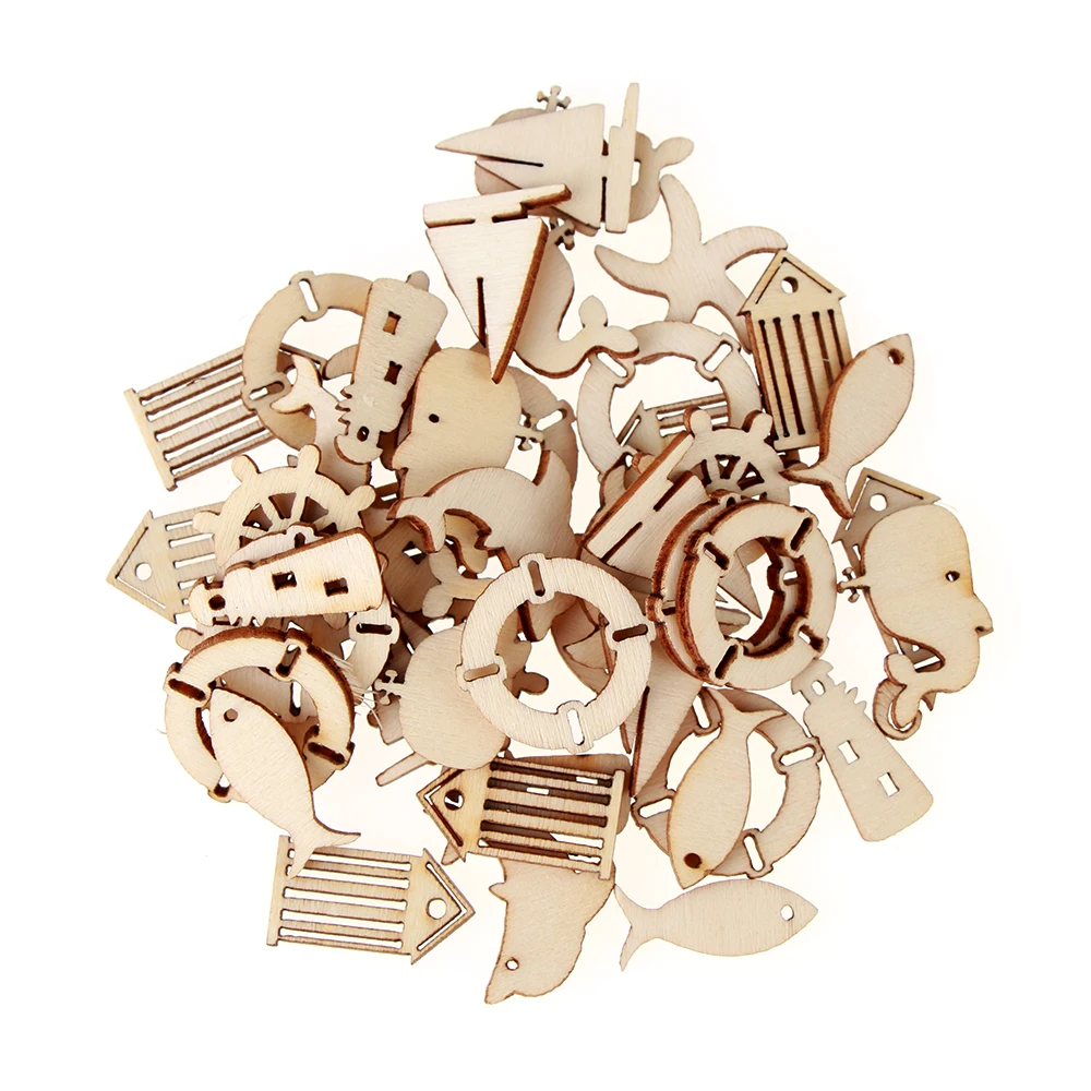 50PCS/set Mixed Sea Theme Whale Fish Shape Sailboat Dolphin Wooden Craft Scrapbook Handmade Lighthouse Embellishment
50PCS/set Mixed Sea Theme Whale Fish Shape Sailboat Dolphin Wooden Craft Scrapbook Handmade Lighthouse Embellishment