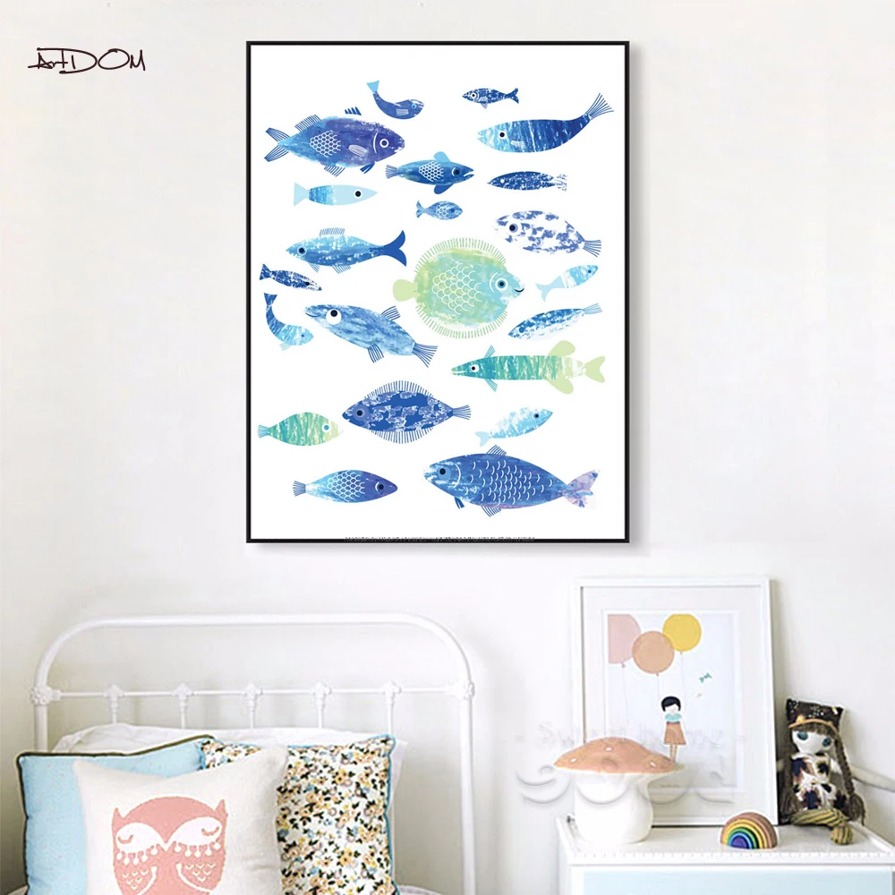 Artdom No Framed Modern Abstract Marine Fish Landscape Wall Art Canvas Painting Wall Pictures For Living Room
Artdom No Framed Modern Abstract Marine Fish Landscape Wall Art Canvas Painting Wall Pictures For Living Room