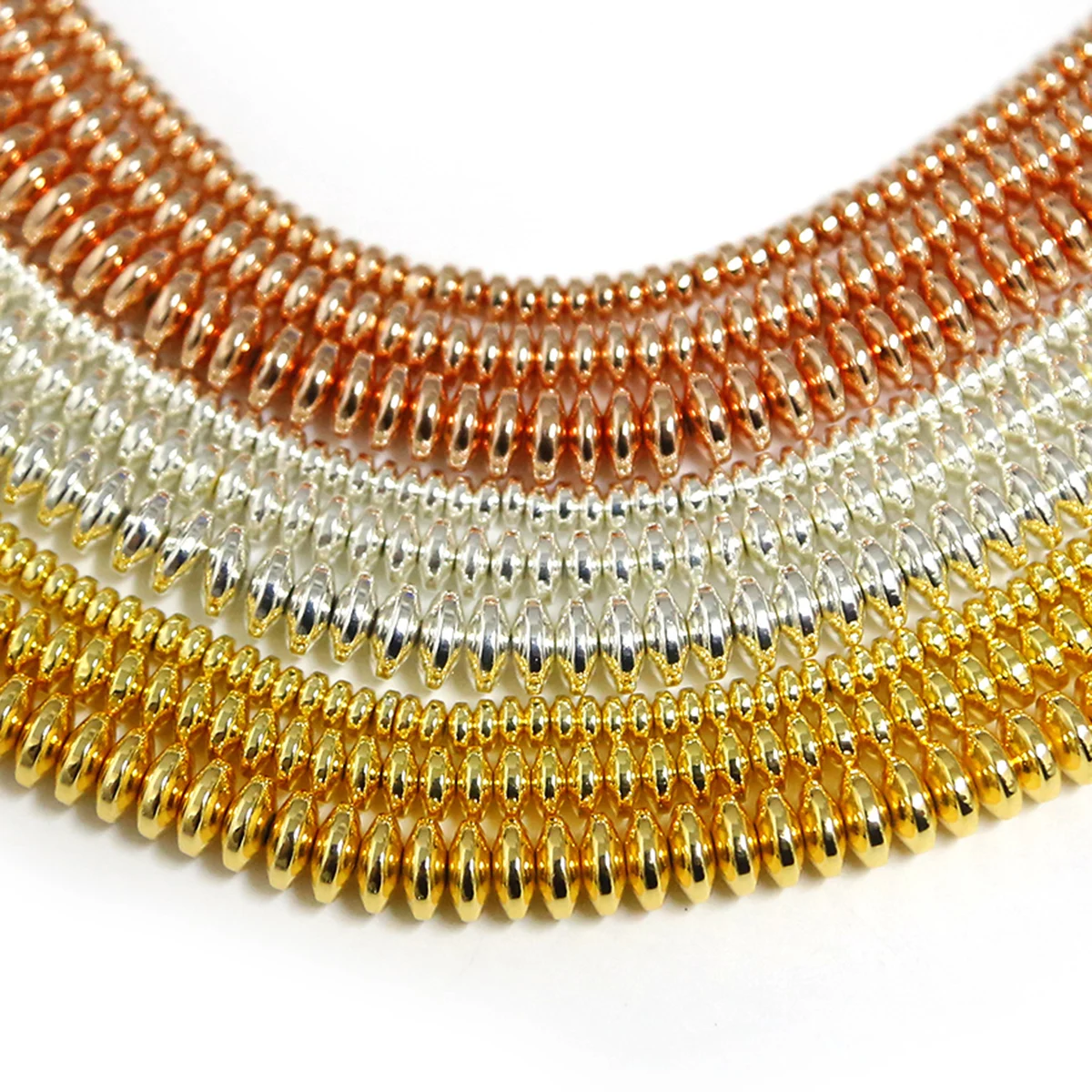 Gold/Sliver/Rose Gold Hematite Beads 4x2mm 6x3mm 8x3mm Oval Loose Spacer Charm Beads for DIY Bracelet Necklace Jewelry Making
Gold/Sliver/Rose Gold Hematite Beads 4x2mm 6x3mm 8x3mm Oval Loose Spacer Charm Beads for DIY Bracelet Necklace Jewelry Making