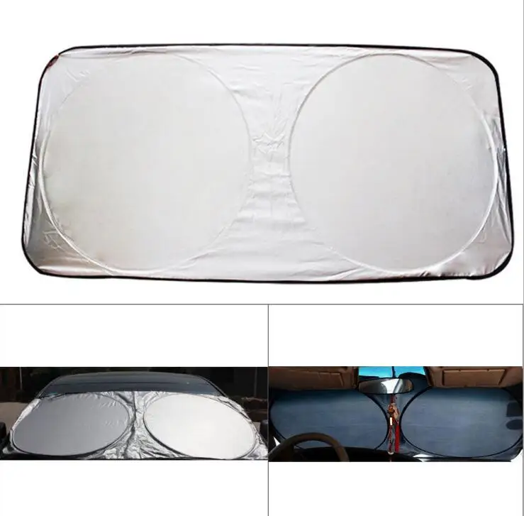 Car Sunshade Sun Shade Windshield Visor Cover Front Window Reflector UV Protection Shield Film Windshield Car Styling 150X70cm
Car Sunshade Sun Shade Windshield Visor Cover Front Window Reflector UV Protection Shield Film Windshield Car Styling 150X70cm
