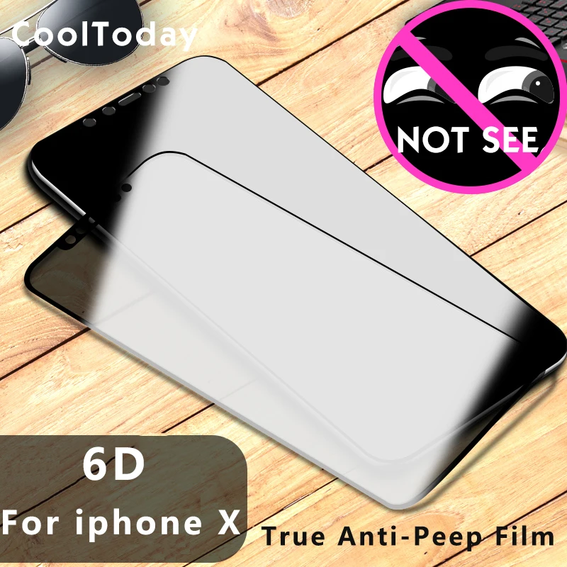 IIRROONN Anti Peeping Tempered Glass For iphone x Screen Protector For iphone X 10 Protective Film 6D Privacy Protection
IIRROONN Anti Peeping Tempered Glass For iphone x Screen Protector For iphone X 10 Protective Film 6D Privacy Protection