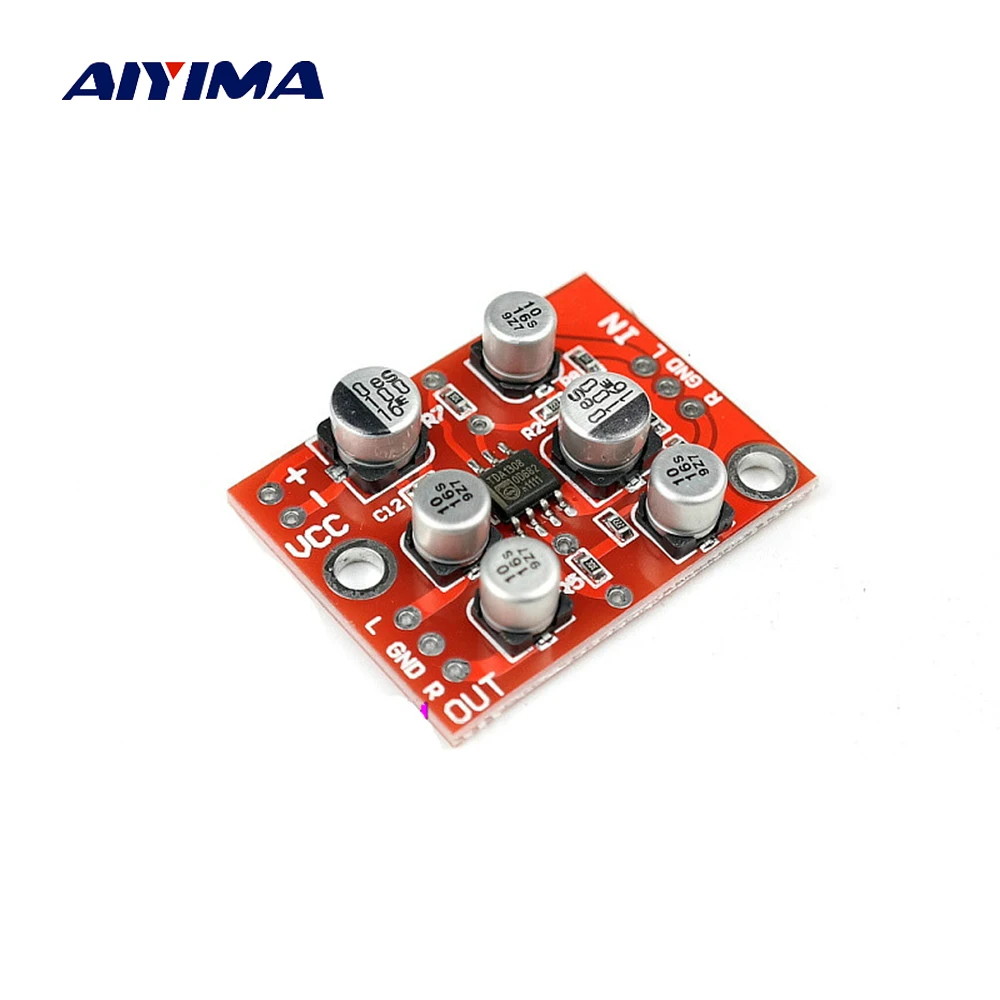 Предусилитель AIYIMA TDA1308 усилитель аудиоплата одиночный источник питания DC3