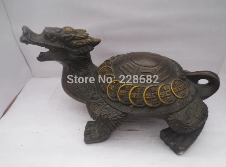 Metal Crafts Home Decoration Crafts Chinese old copper/bronze carved Gold gilt coin Bagua Dragon turtle sculpture/ dragon Statue
Metal Crafts Home Decoration Crafts Chinese old copper/bronze carved Gold gilt coin Bagua Dragon turtle sculpture/ dragon Statue