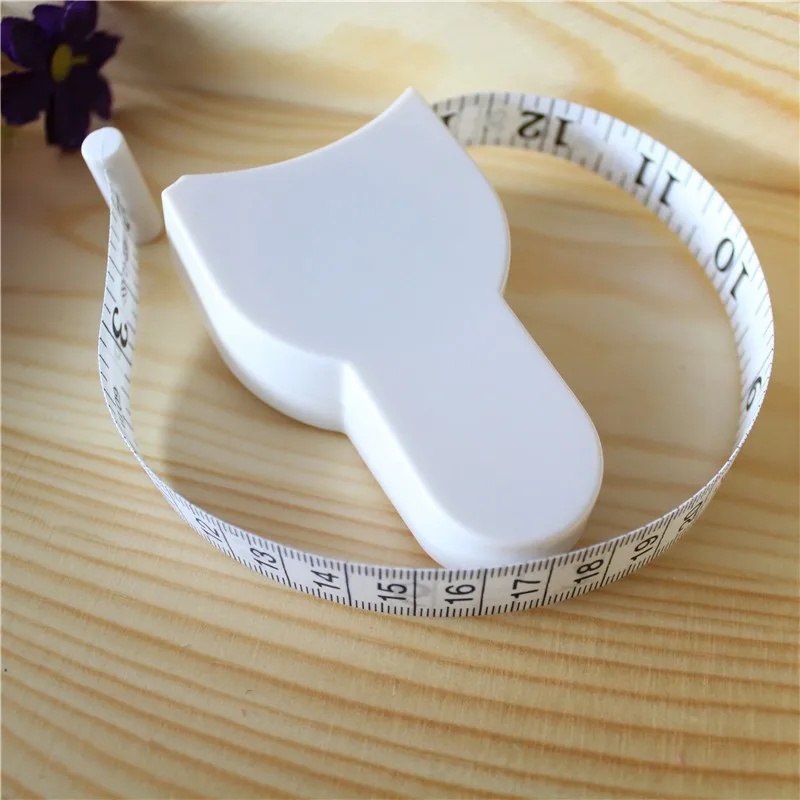 500pcs Diet Fitness Caliper Measuring Body Waist Tape Measurer 60inch 150cm Fat Weight Loss Measure Retractable Ruler | Дом и сад