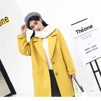 2019 Women New Fashion Autumn Winter Warm Thick Single Breasted Wool Blend Coats Lady Casual Woolen Jacket Overcoat Feminino J32
2019 Women New Fashion Autumn Winter Warm Thick Single Breasted Wool Blend Coats Lady Casual Woolen Jacket Overcoat Feminino J32