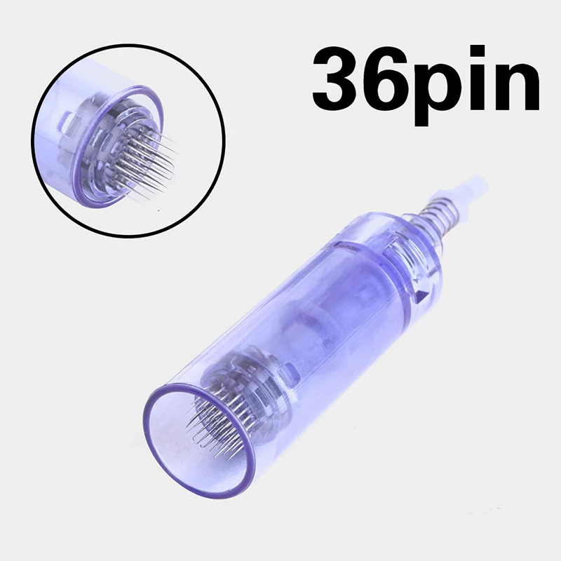 50pcslot 36 pin needle for DR pen micro derma pen 36 pins cartridge bayonet tattoo needles tip 1