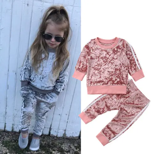 New Kid Girl Casual Long Sleeve Velvet Tops Pants Clothes Set Toddler Baby Girl Outfit Set Tops Sweatshirt + Leggings Pants
New Kid Girl Casual Long Sleeve Velvet Tops Pants Clothes Set Toddler Baby Girl Outfit Set Tops Sweatshirt + Leggings Pants