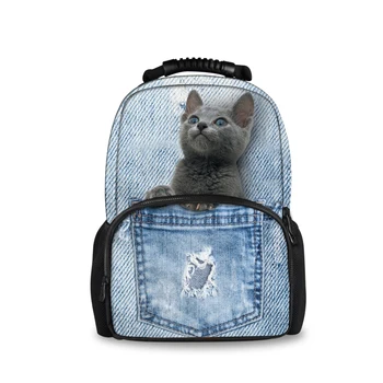 Coloranimal Cute 3D Animal Jeans-pocket Cat Print Daily Backpack Teen Girl Shoulder SchoolBag Brand Design Student Boys Bookbags
Coloranimal Cute 3D Animal Jeans-pocket Cat Print Daily Backpack Teen Girl Shoulder SchoolBag Brand Design Student Boys Bookbags