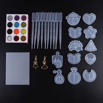 1 Set Irregular DIY Crystal Epoxy Mould Material Pack Flowing Moulds Necklace Pendant Jewelry Making Mold Tool Creative Silicone
1 Set Irregular DIY Crystal Epoxy Mould Material Pack Flowing Moulds Necklace Pendant Jewelry Making Mold Tool Creative Silicone