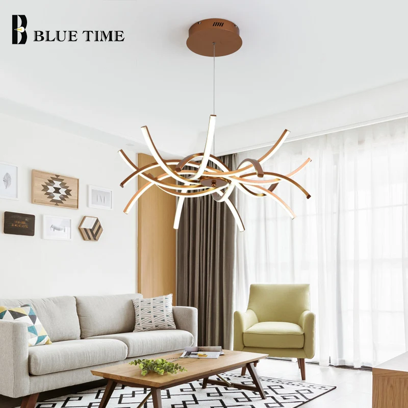 Golden Finished Line Shape Hanging Lamp Modern LED Pendant Lights For Dining Room Living Room Bedroom Creative LED Pendant Lamps
Golden Finished Line Shape Hanging Lamp Modern LED Pendant Lights For Dining Room Living Room Bedroom Creative LED Pendant Lamps