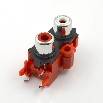 10pcs Audio Video Plug 2-holes Stereo AV Welding Connector AV2-8.4-13 Red and Yellow Silvered
10pcs Audio Video Plug 2-holes Stereo AV Welding Connector AV2-8.4-13 Red and Yellow Silvered