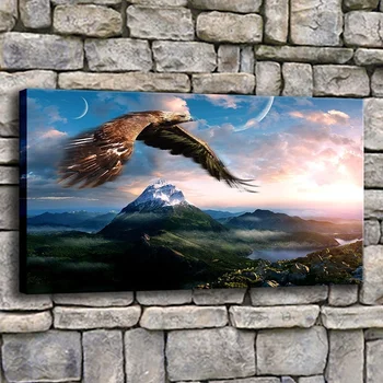 Canvas Prints Poster Living Room Home Decor 1 Piece Eagle Flying In Sky Over Mountains Painting Landscape Pictures Pop Wall Art
Canvas Prints Poster Living Room Home Decor 1 Piece Eagle Flying In Sky Over Mountains Painting Landscape Pictures Pop Wall Art