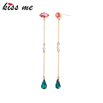 kissme Elegant Blue&Red Water Drop Resin Dangle Earrings For Women Gifts Gold Color Long Chain Fashion Brass Jewelry Accessories
kissme Elegant Blue&Red Water Drop Resin Dangle Earrings For Women Gifts Gold Color Long Chain Fashion Brass Jewelry Accessories