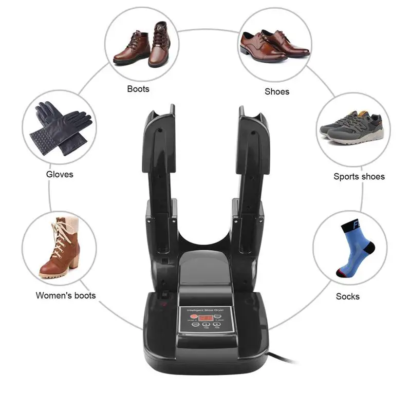 Electric Ozone Shoe Dryer Warmer Ski Boot Dryers Footwear Timing Drying Foldable