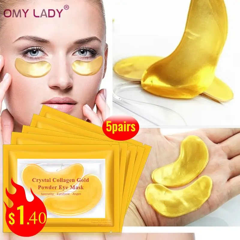 10pcs=5pack Gold Masks Crystal Collagen Eye Mask Anti-Wrinkle Eye Patches For The Eye Face Mask Remove Black Eye Care
10pcs=5pack Gold Masks Crystal Collagen Eye Mask Anti-Wrinkle Eye Patches For The Eye Face Mask Remove Black Eye Care