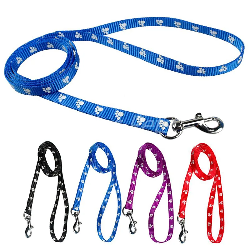 120CM Long Nylon Pet Cat Dog Leash Lead Strap Rope Belt Paw Printed Dogs Cats Outdoor Walking Security Training Harness Collar
120CM Long Nylon Pet Cat Dog Leash Lead Strap Rope Belt Paw Printed Dogs Cats Outdoor Walking Security Training Harness Collar