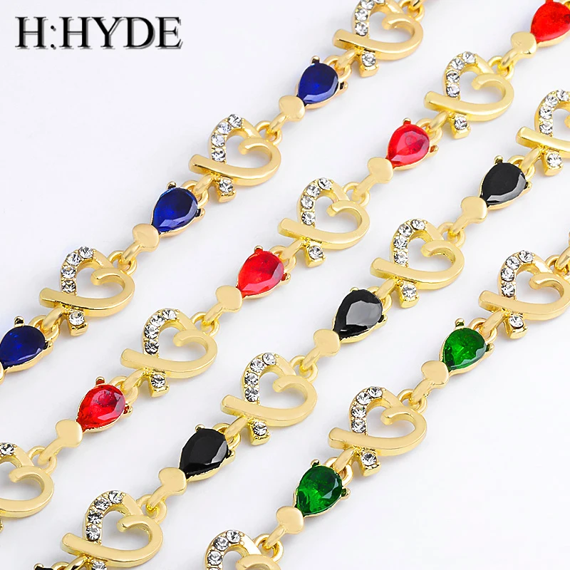 H:HYDE Charming Heart Leaf Bracelet Bangles For Women Girls Gold Color Metal Purple Red Blue Crystal Bracelets Statement Jewelry
H:HYDE Charming Heart Leaf Bracelet Bangles For Women Girls Gold Color Metal Purple Red Blue Crystal Bracelets Statement Jewelry