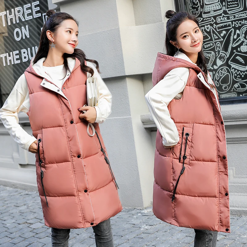 Women winter vest Fashion Autumn Winter thick warm waistcoat Casual solid long style hooded sleeveless vest coat plus size
Women winter vest Fashion Autumn Winter thick warm waistcoat Casual solid long style hooded sleeveless vest coat plus size