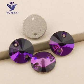 YANRUO 3200 Round Amethyst Sew On Rivoli Rhinestones Stones and Crystals Sewing Strass Decoration Dress
YANRUO 3200 Round Amethyst Sew On Rivoli Rhinestones Stones and Crystals Sewing Strass Decoration Dress